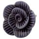 Purple Medium Rose Ceramic Cabinet Knob